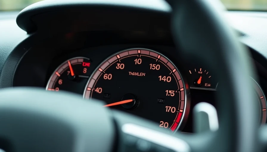 Checking Rev Counter at Idle — Car Shaking Diagnosis Car rev counter at idle showing steady RPM around 800, dashboard view from driver's perspective, checking for rough idle symptoms