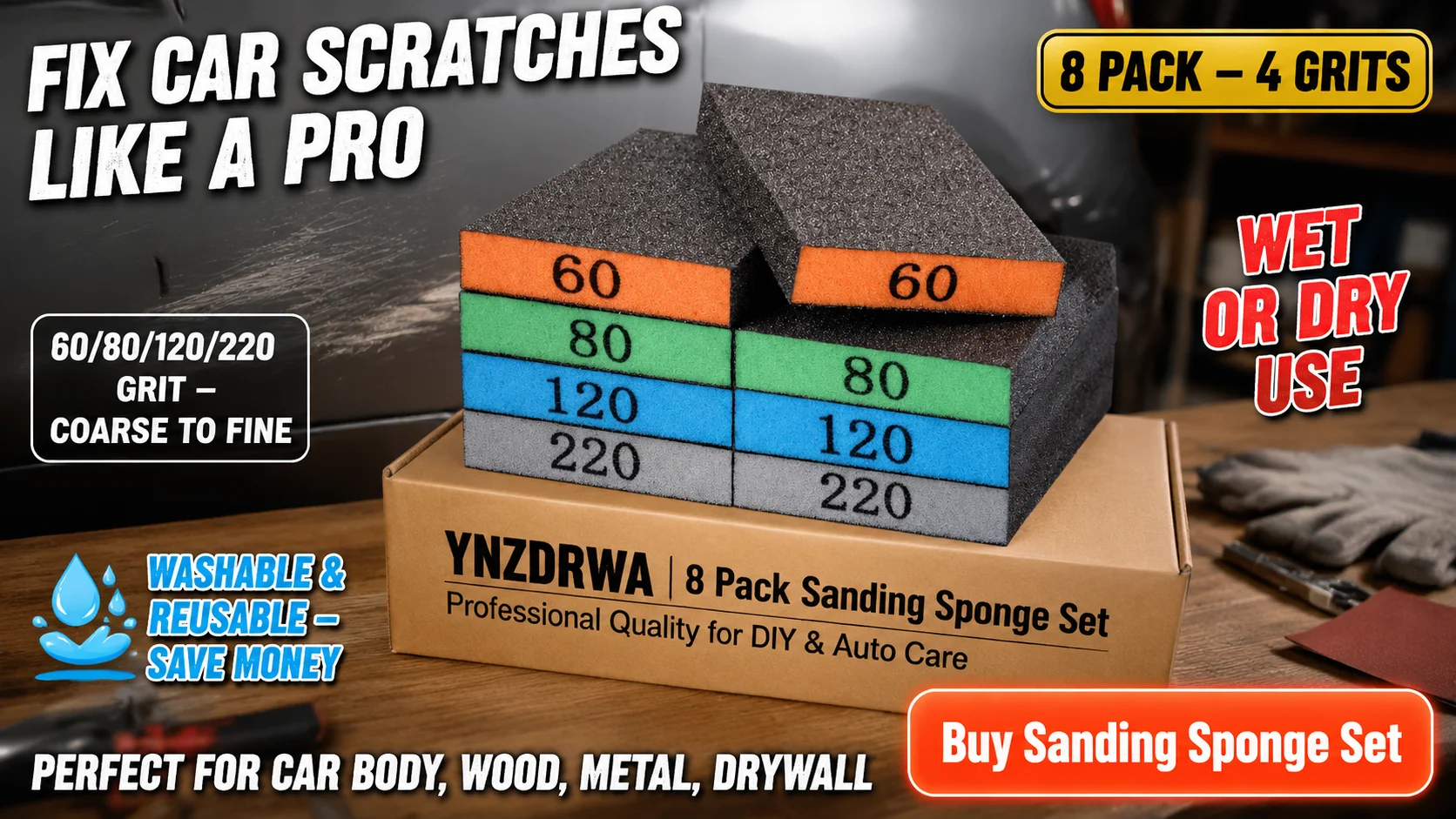 Buy Sanding Sponge Set