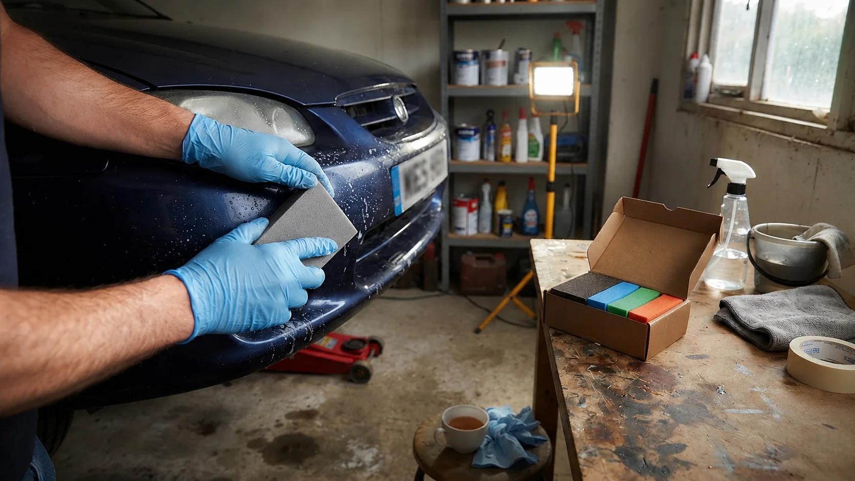 The Honest Guide to Sanding a Car Scratch Before Painting — And Why Your Sponge Matters More Than You Think
