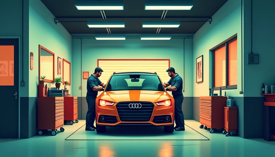 Visual context for what does a service on a car include