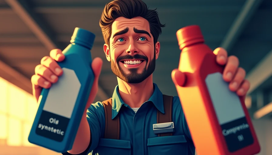Illustration for fully synthetic oil vs semi synthetic