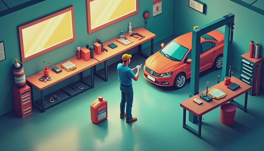Illustration for semi synthetic vs fully synthetic motor oil